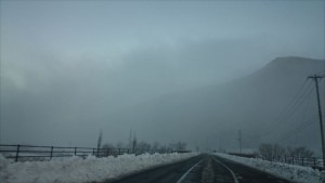 長野県田舎冬の雪景色2