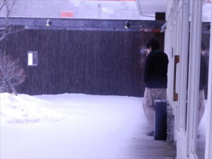 蓼科エリア別荘地天気雪２