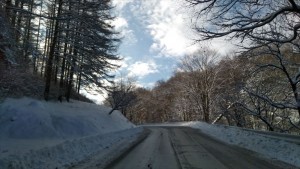 蓼科エリア雪景色～別荘地までの道のり１