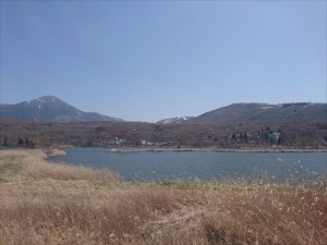 蓼科エリア白樺湖からの良い眺めgood景色１