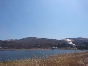 蓼科エリア白樺湖からの良い眺めgood景色２