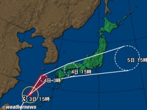 台風３号長野県